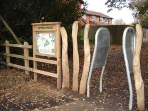 Upton wood entrance